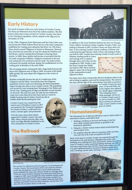 Early History Marker image. Click for full size.
