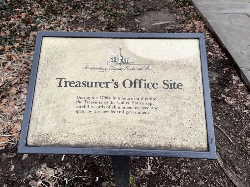 Treasurer's Office Site Marker image. Click for full size.