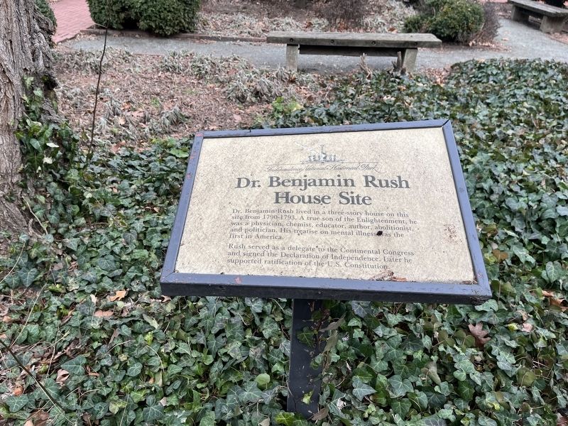 Dr. Benjamin Rush House Site Marker image. Click for full size.