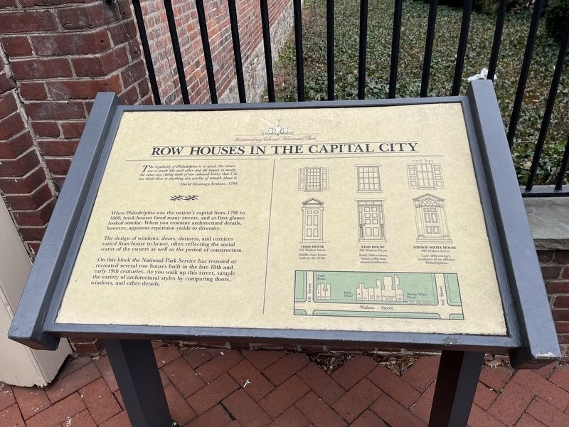 Row Houses in the Capital City Marker image. Click for full size.