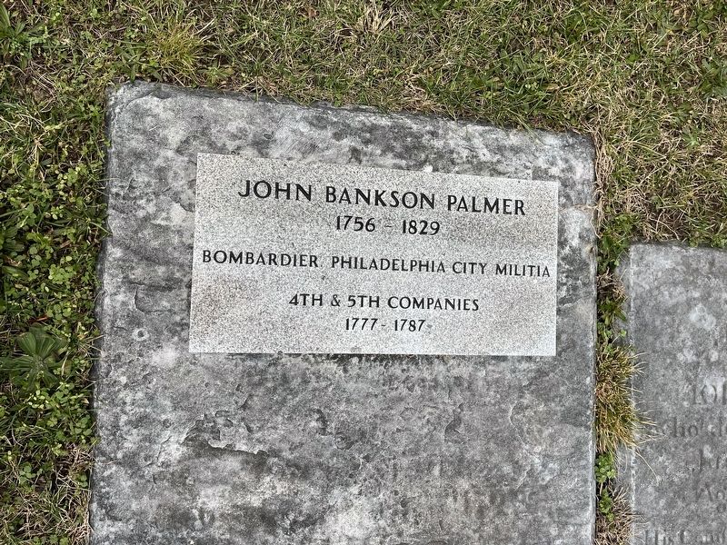 John Bankson Palmer Marker. Click for full size. John Bankson Palmer Marker image. Click for full size.