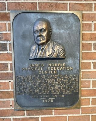 James Norris Physical Education Center Marker image. Click for full size.