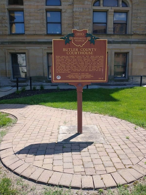 Butler County Courthouse Marker image. Click for full size.