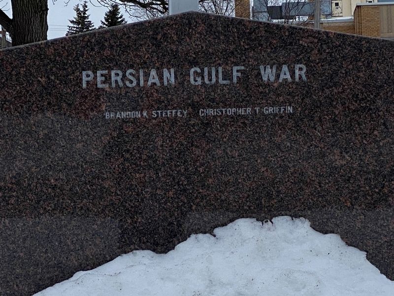 Chippewa County Persian Gulf Memorial. Click for full size. Chippewa County Persian Gulf Memorial image. Click for full size.