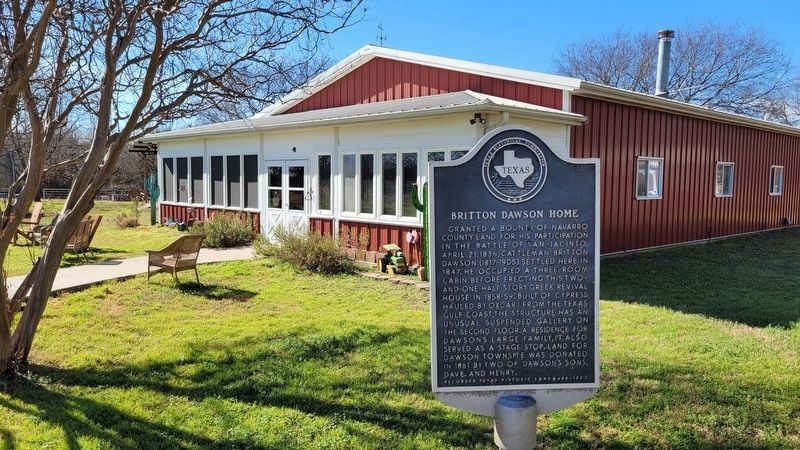 The Britton Dawson Home Marker. Click for full size. The Britton Dawson Home Marker image. Click for full size.