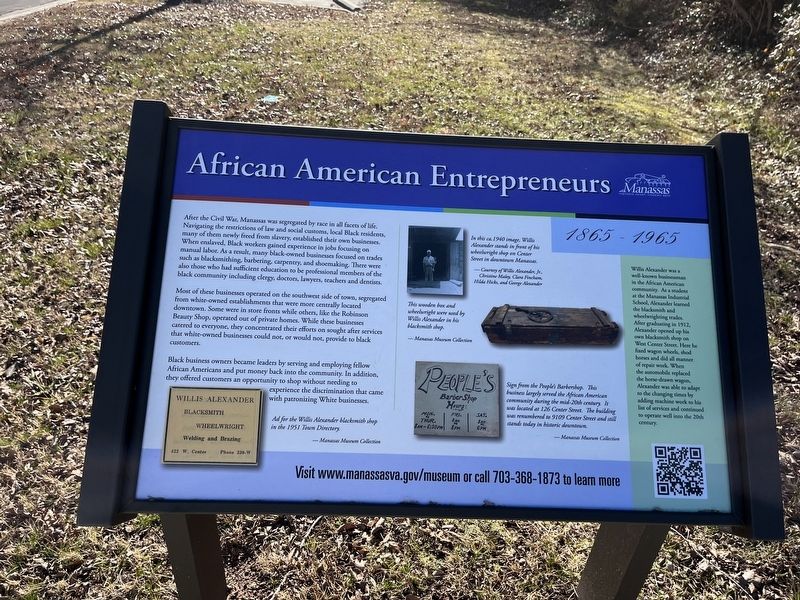 African American Entrepreneurs Marker image. Click for full size.