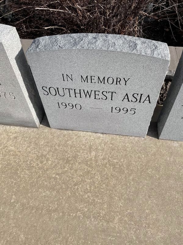 Southwest Asia Memorial. Click for full size. Southwest Asia Memorial image. Click for full size.
