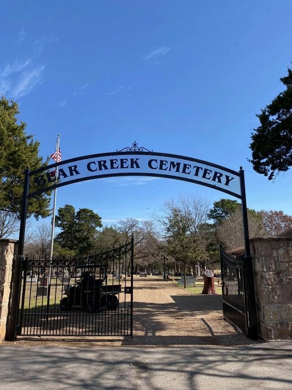 Bear Creek Cemetery Gate image. Click for full size.