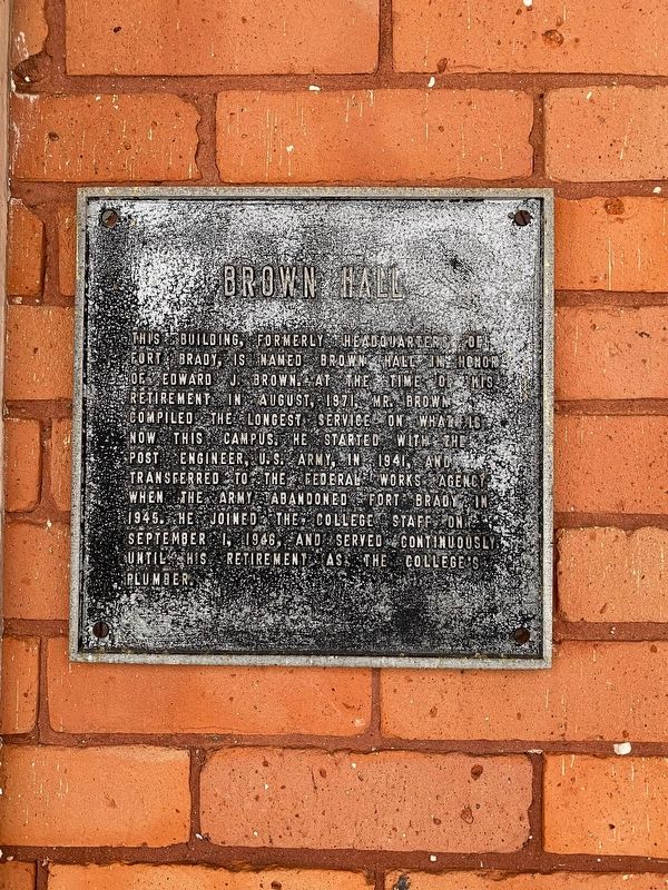 Brown Hall Marker image. Click for full size.