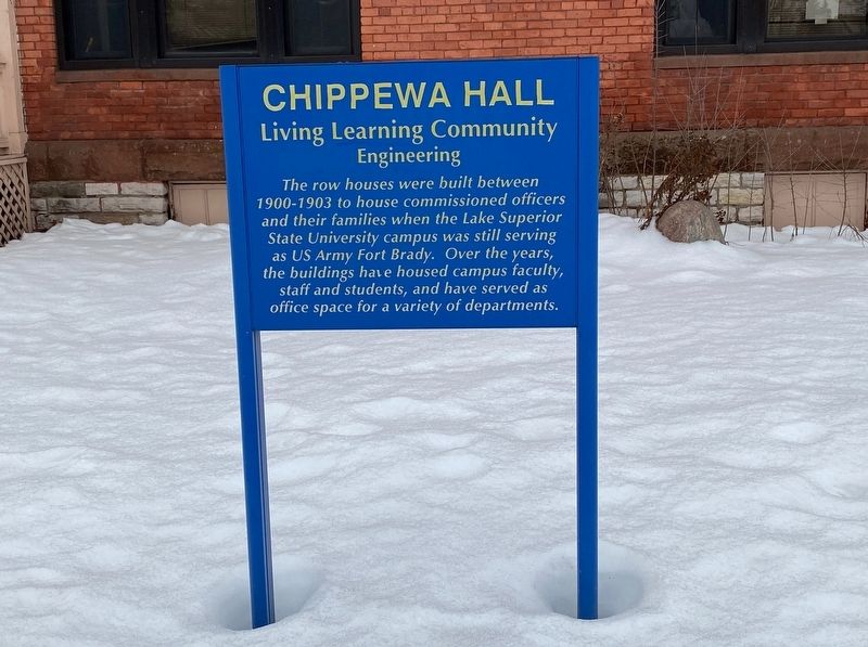 Chippewa Hall Marker. Click for full size. Chippewa Hall Marker image. Click for full size.