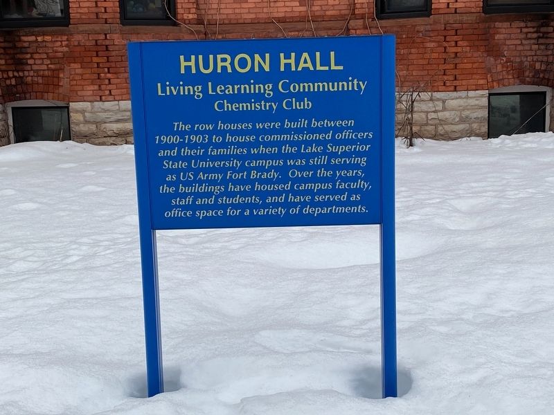 Huron Hall Marker image. Click for full size.