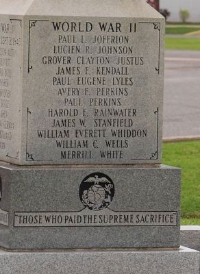 Those who paid the Supreme Sacrifice Marker. Click for full size. Those who paid the Supreme Sacrifice Marker image. Click for full size.