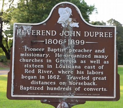 Reverend John Dupree Marker image. Click for full size.