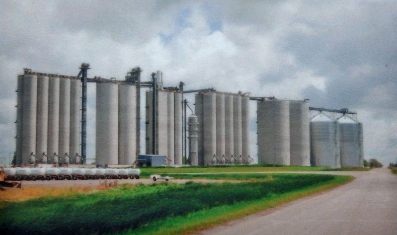 Marker detail: North Prairie Ag Coop Grain Elevators image. Click for full size.