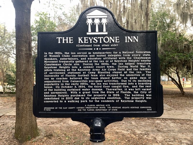 The Keystone Inn Marker Side 2 image. Click for full size.