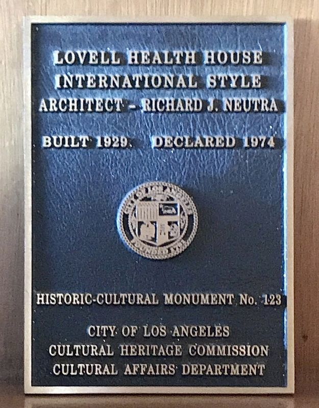 Lovell Health House Marker image. Click for full size.