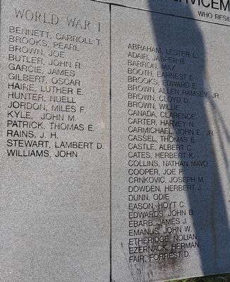 Servicemen who were Killed in Action Marker image. Click for full size.