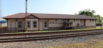 Zwolle Railroad Depot Marker. Click for full size. Zwolle Railroad Depot Marker image. Click for full size.
