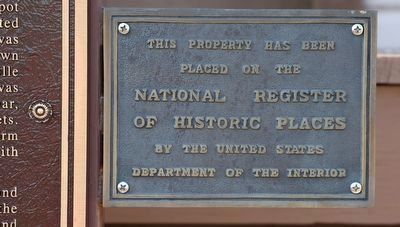 National Register of Historic Places plaque for the depot. Click for full size. National Register of Historic Places plaque for the depot image. Click for full size.