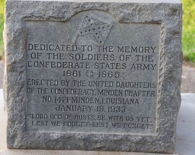 Confederate Soldiers Monument Marker image. Click for full size.