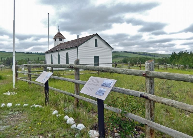Restoring the Church Marker. Click for full size. Restoring the Church Marker image. Click for full size.