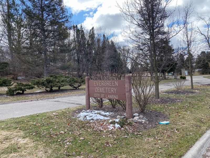 Evergreen Cemetery Veterans Memorial. Click for full size. Evergreen Cemetery Veterans Memorial image. Click for full size.