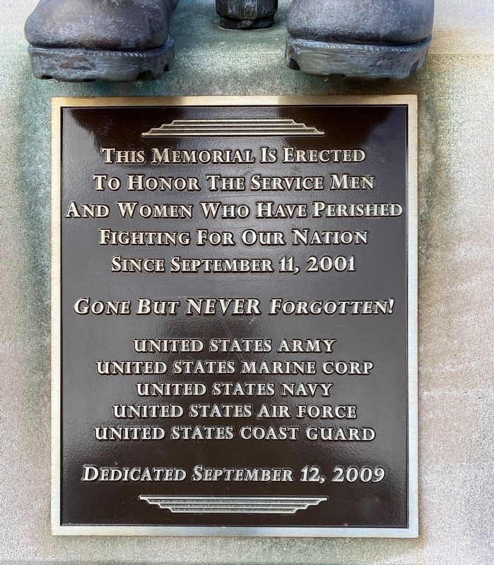 Post 9/11 Veterans Memorial Marker image. Click for full size.