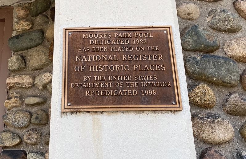 Moores Park Pool Marker image. Click for full size.
