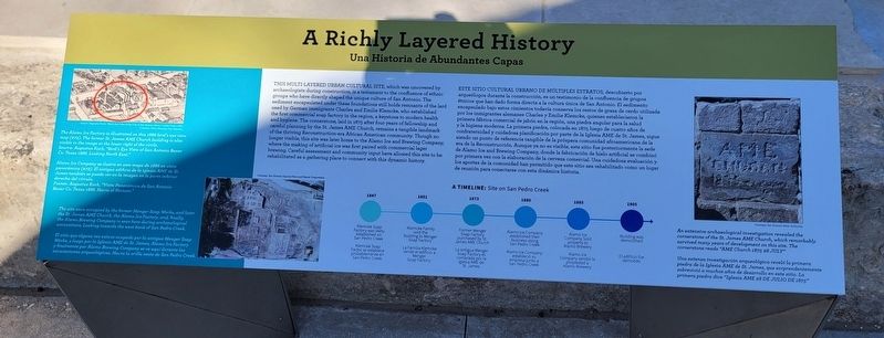 A Richly Layered History Marker image. Click for full size.