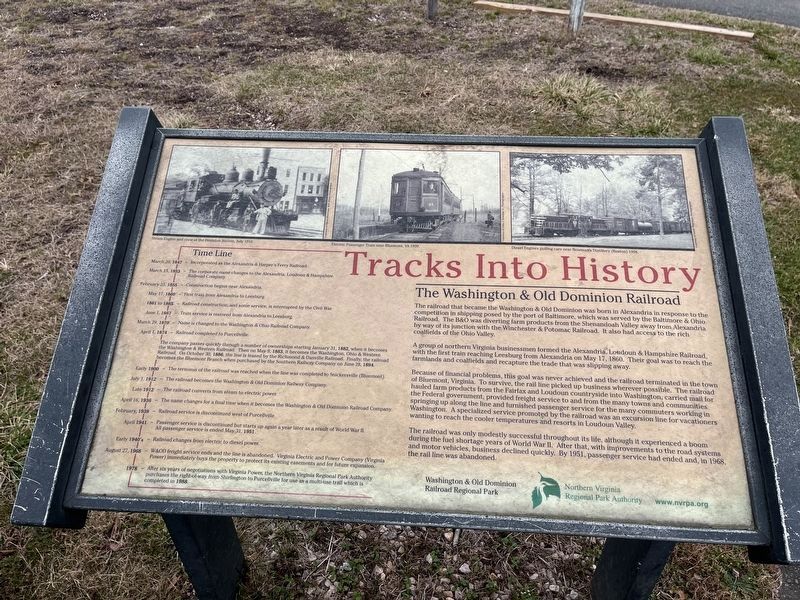 Tracks Into History Marker image. Click for full size.