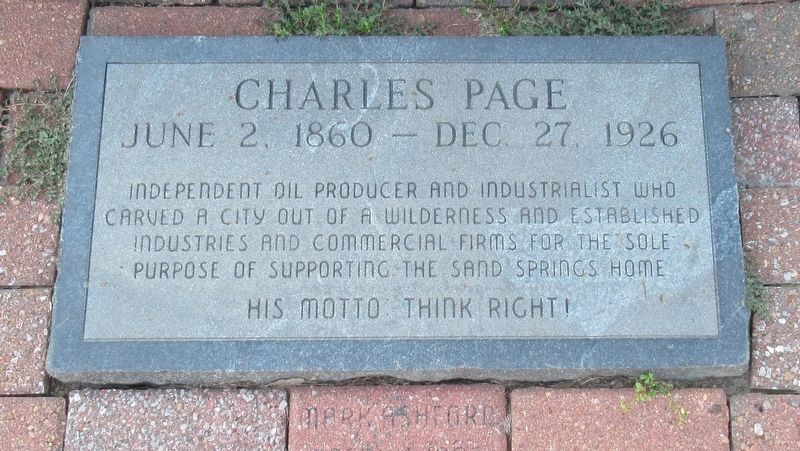 Charles Page Marker image. Click for full size.