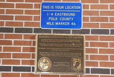 Florida Honors and Remembers our POW's and MIA's Marker image. Click for full size.