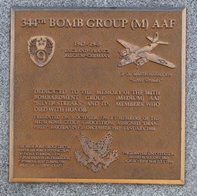 344th Bomb Group (M) AAF Marker image. Click for full size.