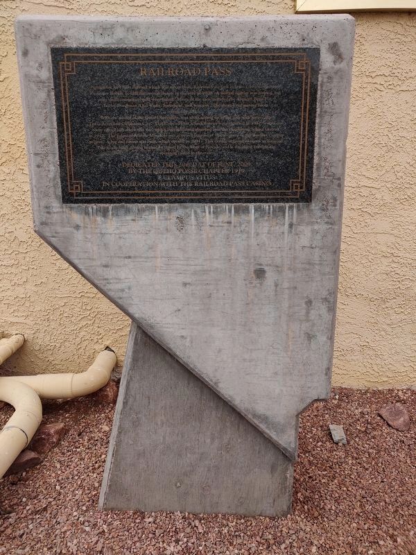Railroad Pass Marker. Click for full size. Railroad Pass Marker image. Click for full size.