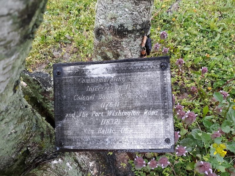 Colonel Bouquet's Trail and The Port Washington Road Marker. Click for full size. Colonel Bouquet's Trail and The Port Washington Road Marker image. Click for full size.