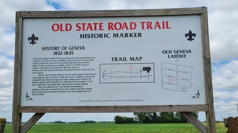 Old State Road Trail Marker image. Click for full size.