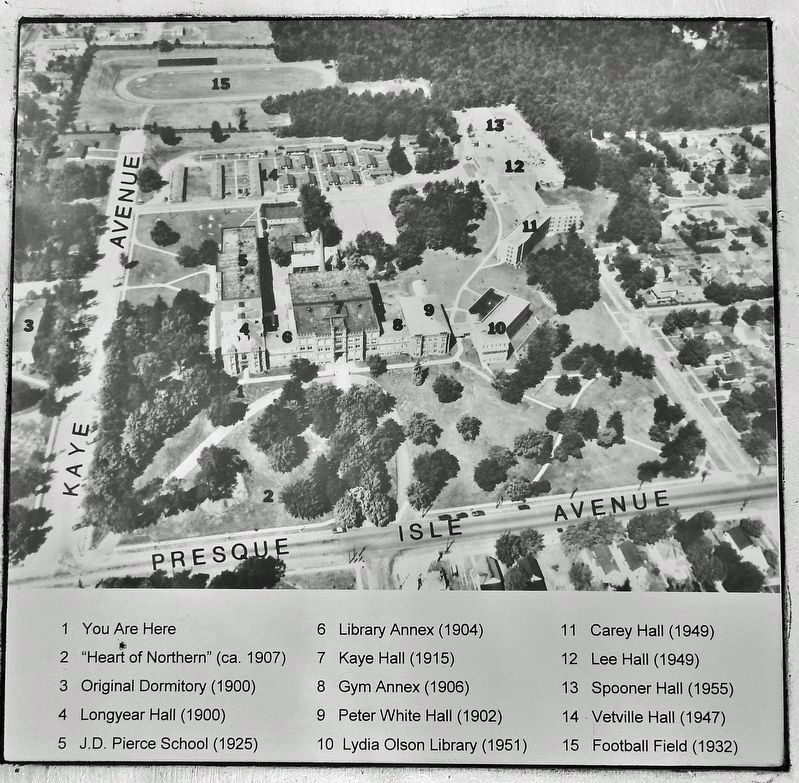 Marker detail: Northern's Original Campus image. Click for full size.