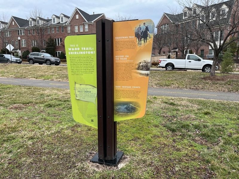 This is W&OD Trail: Shirlington! Marker. Click for full size. This is W&OD Trail: Shirlington! Marker image. Click for full size.