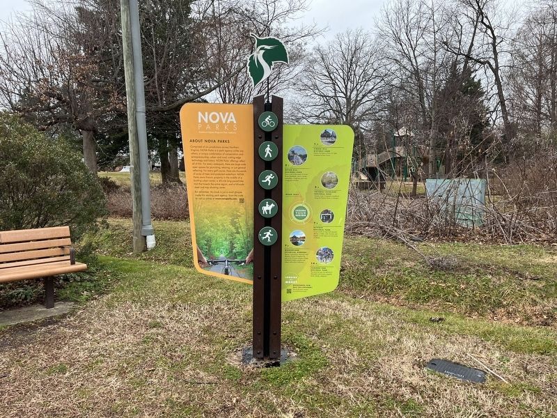 This is the W&OD Trail! Marker [Reverse] image. Click for full size.