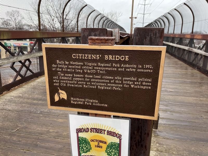 Citizens' Bridge Marker image. Click for full size.