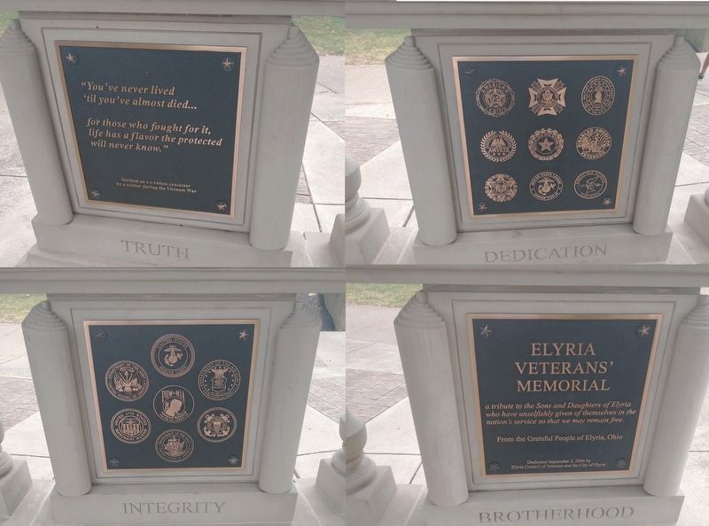 Elyria War Memorial image. Click for full size.