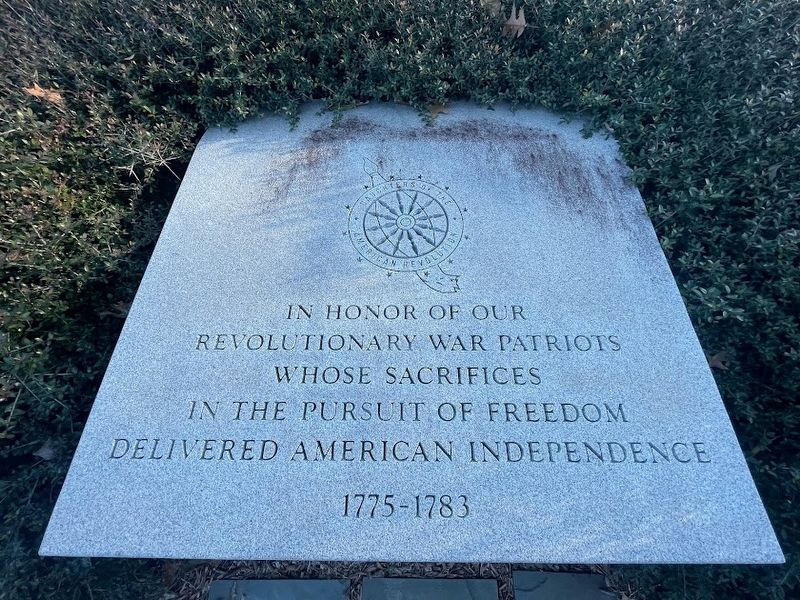 In Honor of Our Revolutionary War Patriots Marker image. Click for full size.