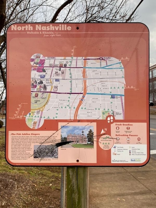The Fisk Jubliee Singers Marker image. Click for full size.