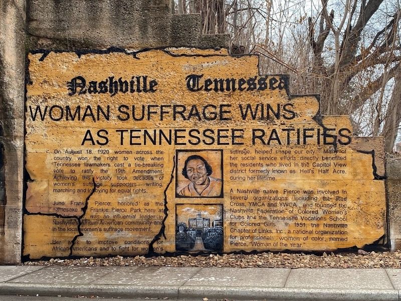 Woman Suffrage Wins as Tennessee Ratifies Marker image. Click for full size.