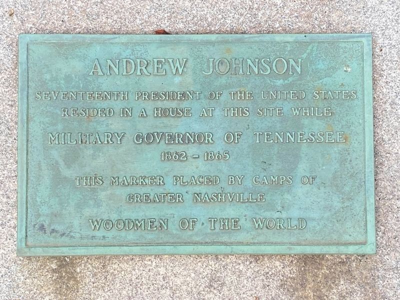 Andrew Johnson Marker. Click for full size. Andrew Johnson Marker image. Click for full size.