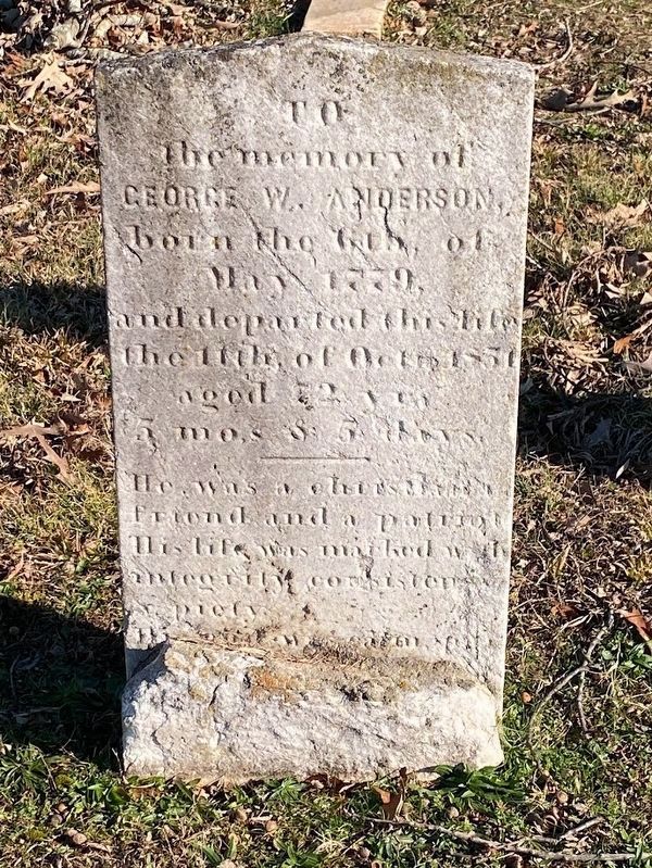 The headstone of George Anderson image. Click for full size.
