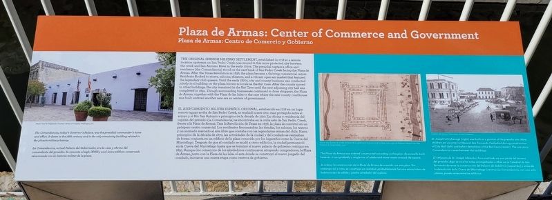 Plaza de Armas: Center of Commerce and Government Marker. Click for full size. Plaza de Armas: Center of Commerce and Government Marker image. Click for full size.