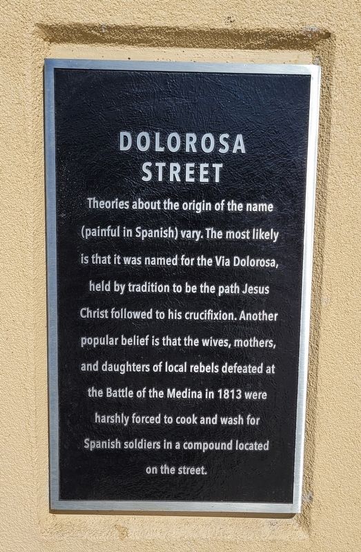 Dolorosa Street Marker image. Click for full size.