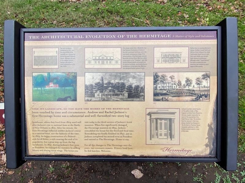 The Architectural Evolution Of The Hermitage Marker image. Click for full size.
