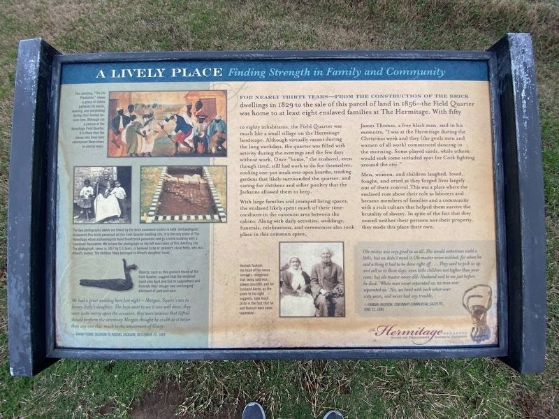 A Lively Place Marker. Click for full size. A Lively Place Marker image. Click for full size.